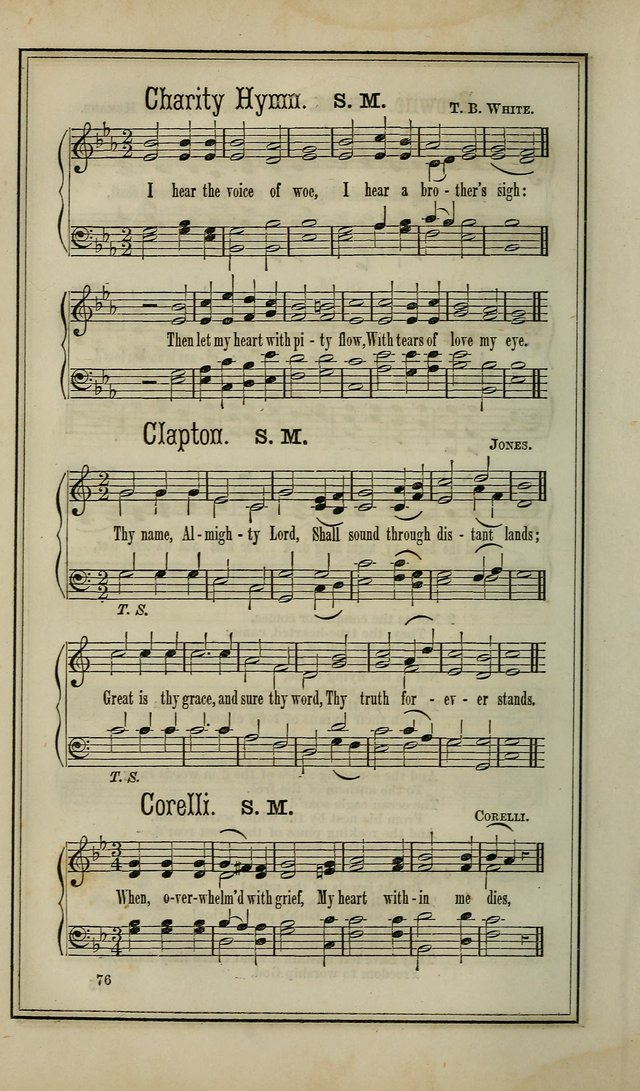 The Voice of melody: a choice collection of hymn tunes for choirs, prayer-meetings, congregations, and family use page 76