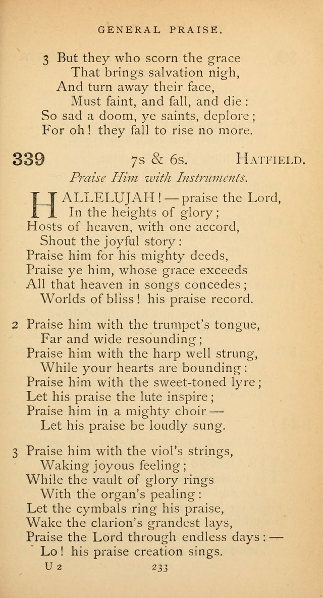 The Voice of Praise: a collection of hymns for the use of the Methodist Church page 233