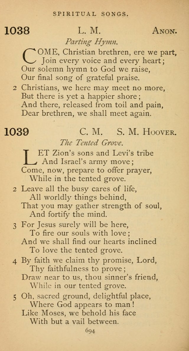 The Voice of Praise: a collection of hymns for the use of the Methodist Church page 696