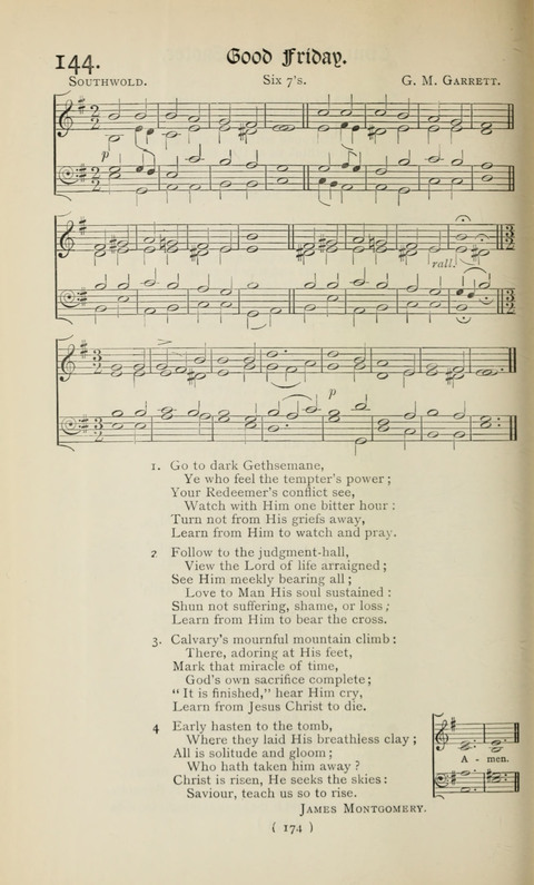 The Westminster Abbey Hymn-Book: compiled under the authority of the dean of Westminster page 174