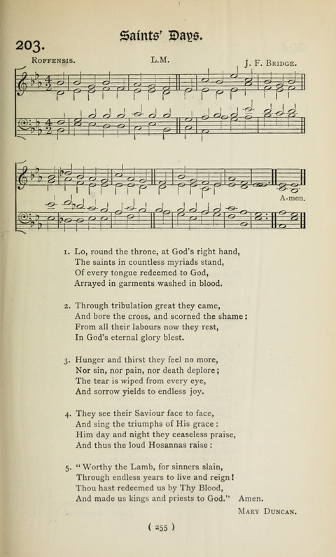 The Westminster Abbey Hymn-Book: compiled under the authority of the dean of Westminster page 255