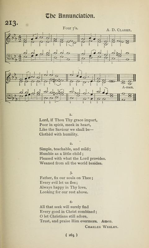 The Westminster Abbey Hymn-Book: compiled under the authority of the dean of Westminster page 265