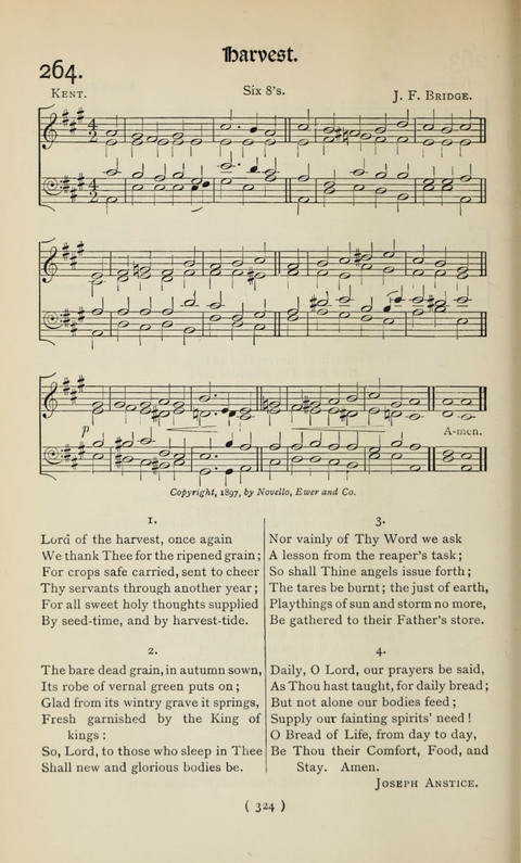 The Westminster Abbey Hymn-Book: compiled under the authority of the dean of Westminster page 324