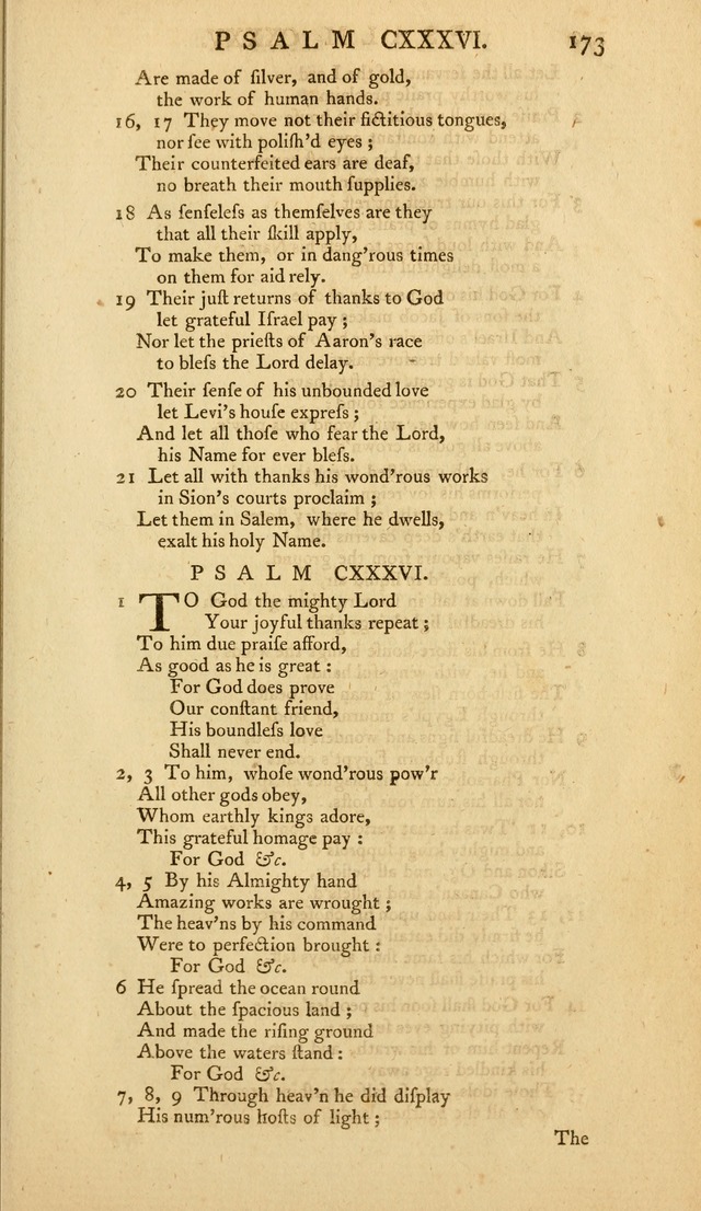 The Whole Book of Psalms: in metre; with hymns suited to the feasts and fasts of the church, and other occasions of public worship page 173