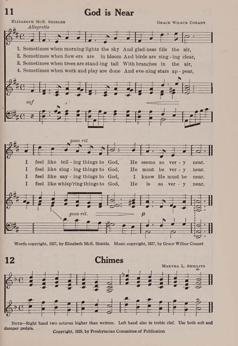 Worship and Conduct Songs: for beginners and primaries page 7