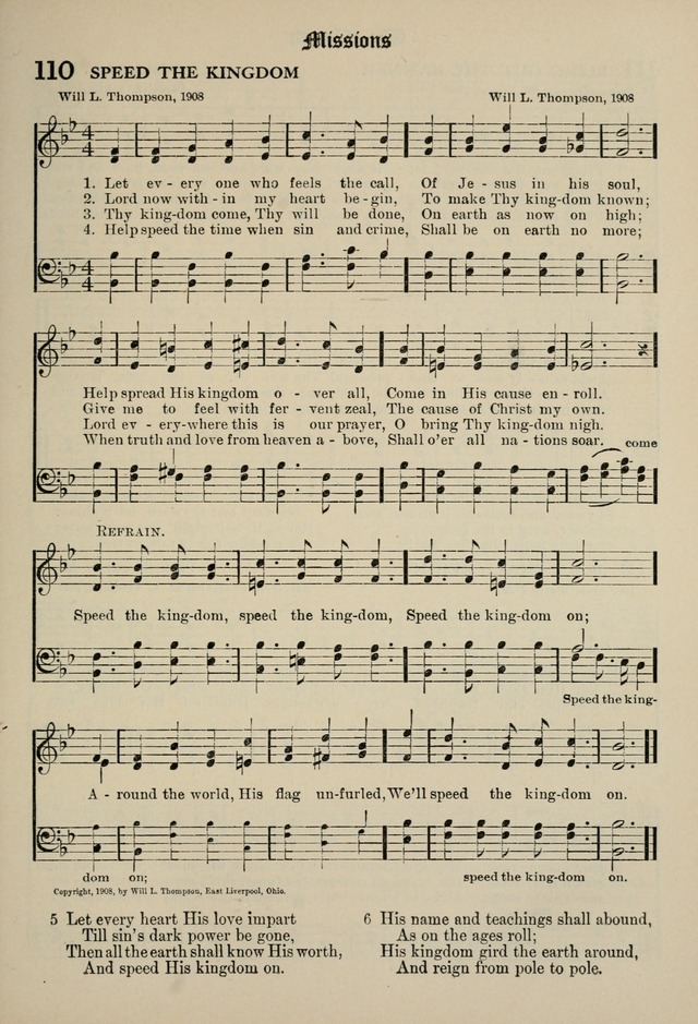 The Westminster Hymnal for congregational and social use and for the Sunday School page 108
