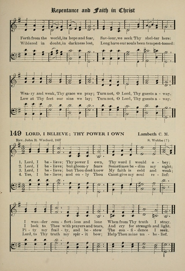 The Westminster Hymnal for congregational and social use and for the Sunday School page 142