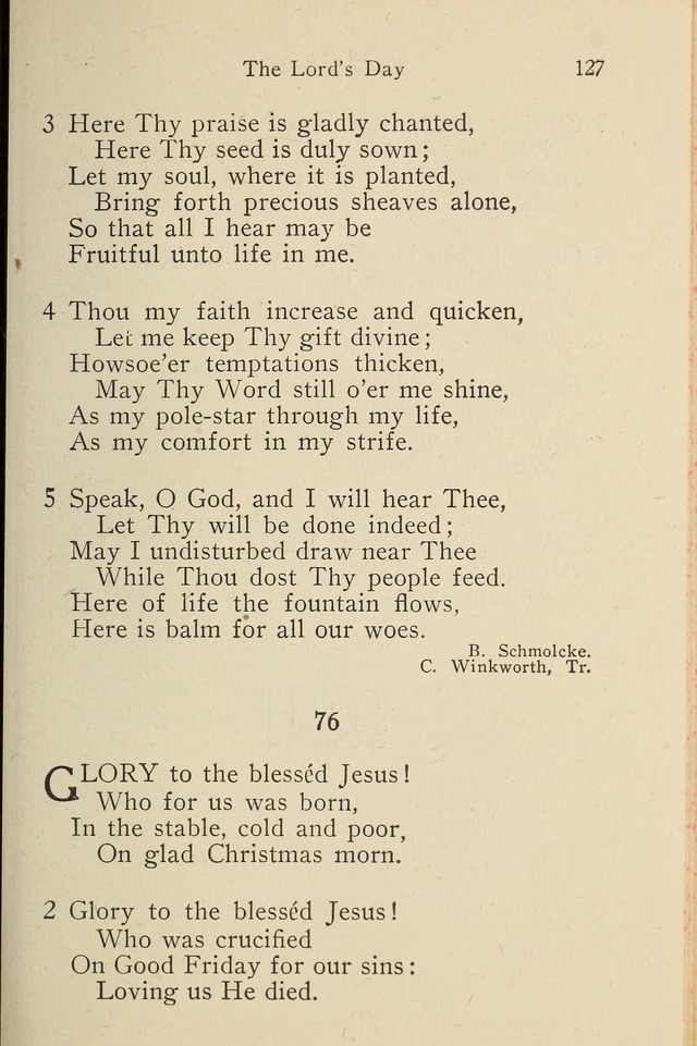 Wartburg Hymnal: for church, school and home page 127