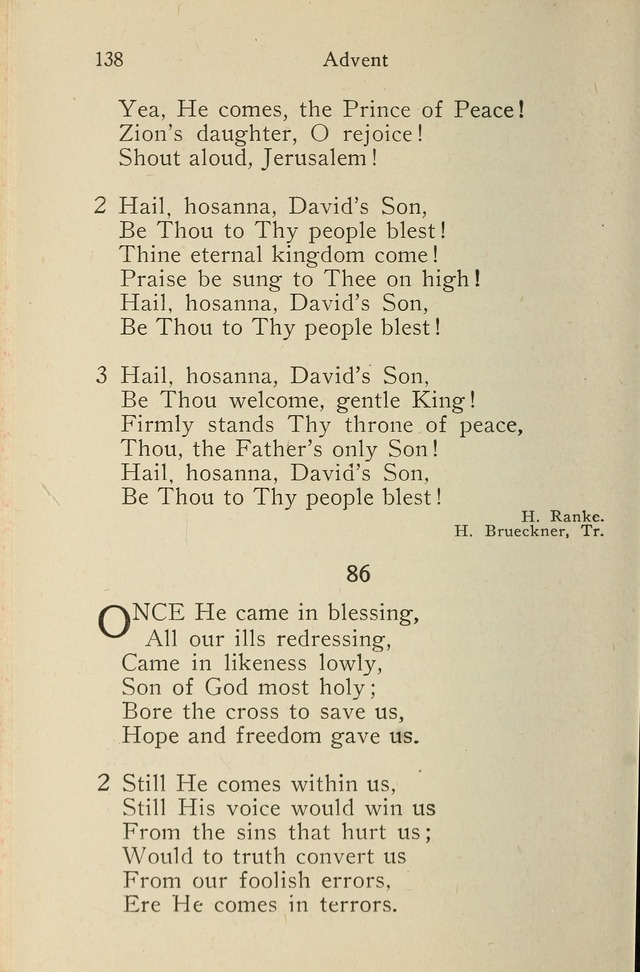Wartburg Hymnal: for church, school and home page 138