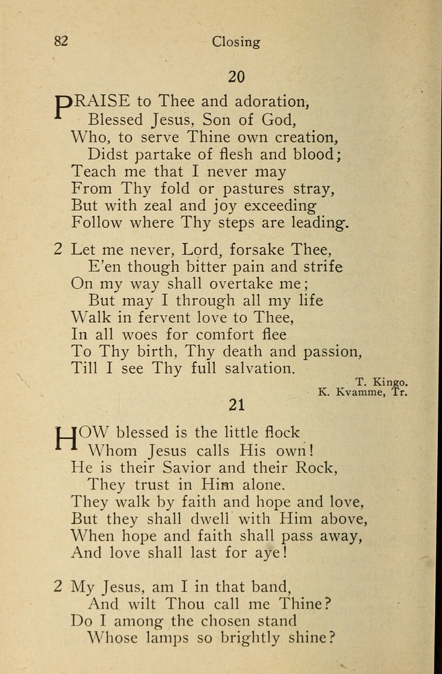 Wartburg Hymnal: for church, school and home page 82