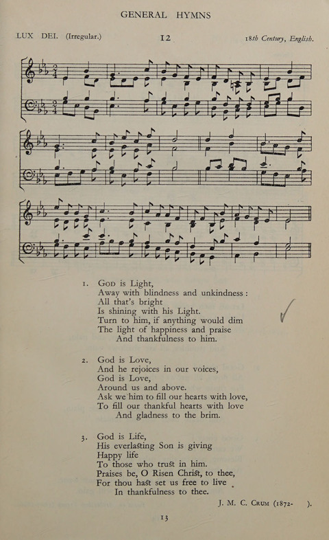 The Winchester Hymn Supplement: with Tunes page 13