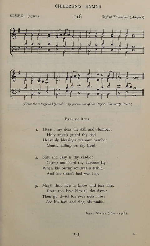 The Winchester Hymn Supplement: with Tunes page 145