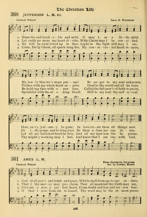 The Wesleyan Methodist Hymnal: Designed for Use in the Wesleyan Methodist Connection (or Church) of America page 228