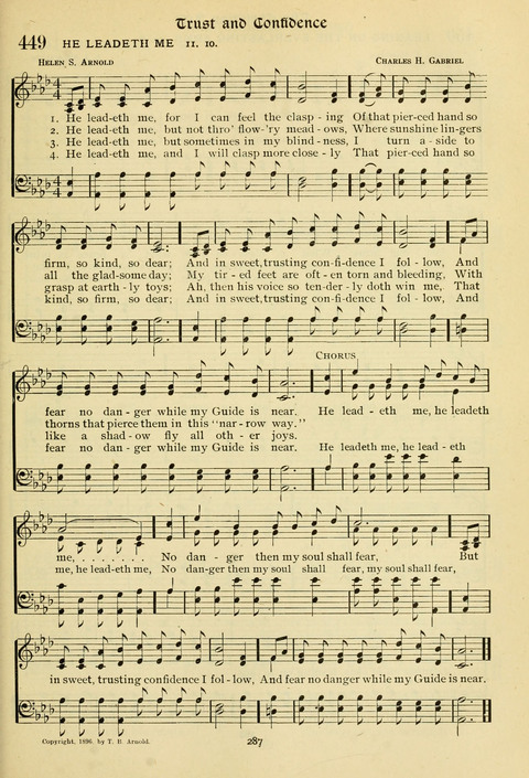 The Wesleyan Methodist Hymnal: Designed for Use in the Wesleyan Methodist Connection (or Church) of America page 287