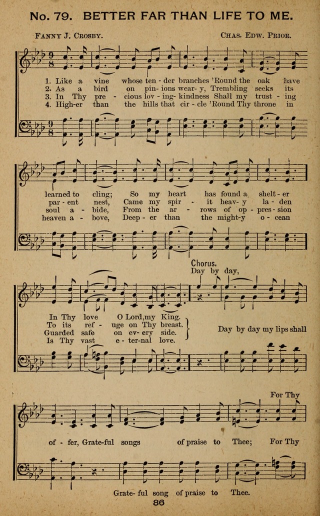 Windows of Heaven: hymns new and old for the church, Sunday school and home used by Rev. H.M. Wharton in evangelistic work page 86