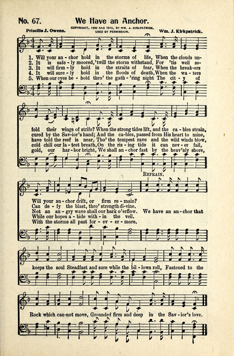 World-Wide Revival Hymns: Unto the Lord page 67