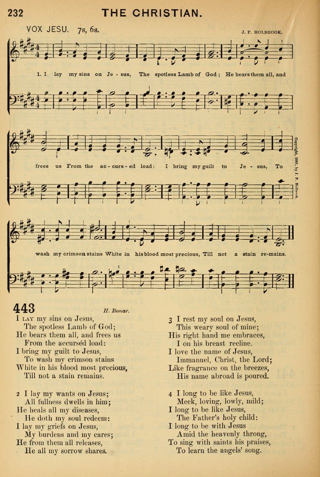 Worship in Song: a selection of hymns and tunes for the Service of the Sanctuary  page 232