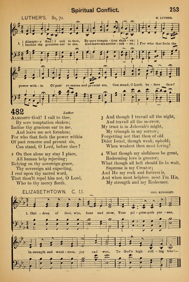 Worship in Song: a selection of hymns and tunes for the Service of the Sanctuary  page 253