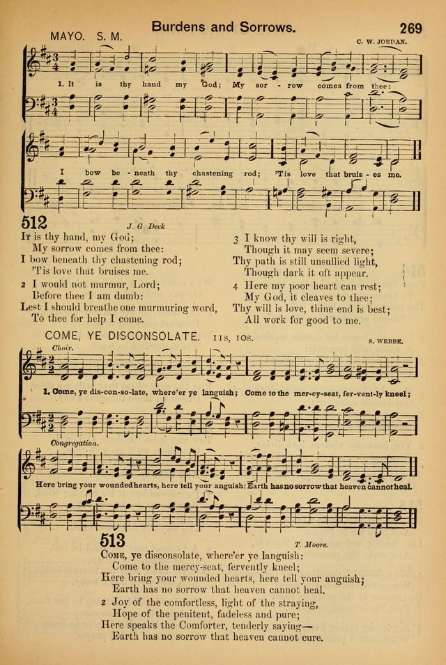 Worship in Song: a selection of hymns and tunes for the Service of the Sanctuary  page 269