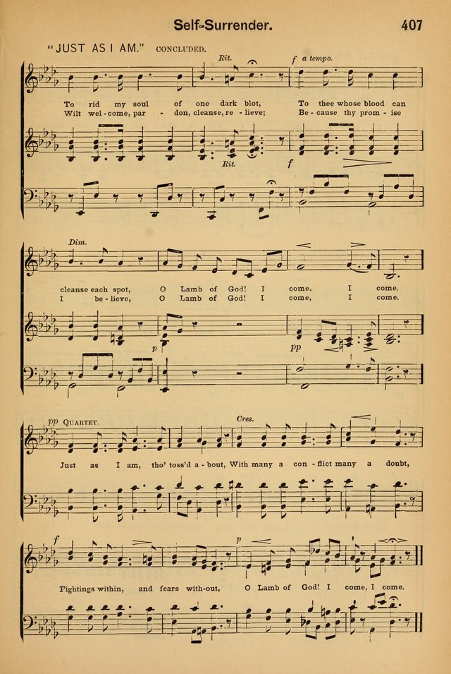 Worship in Song: a selection of hymns and tunes for the Service of the Sanctuary  page 407