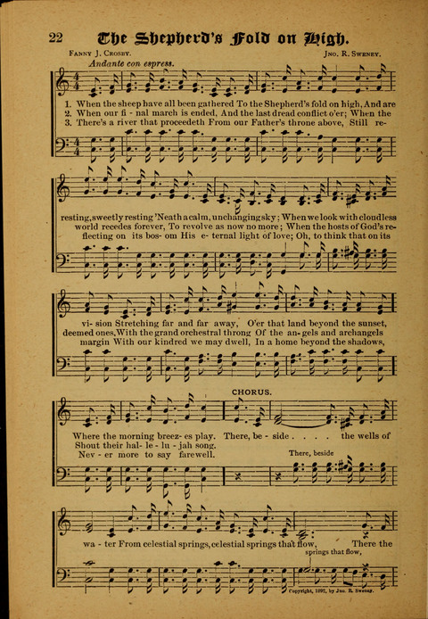 Winning Songs: for use in meetings for Christian worship or work page 22