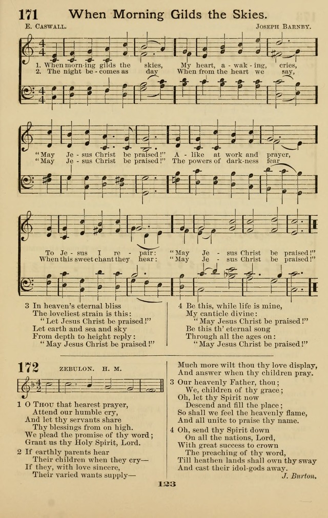 Westminster Sabbath School Hymnal, a collection of hymns and tunes for use in sabbath-schools and social meetings page 124