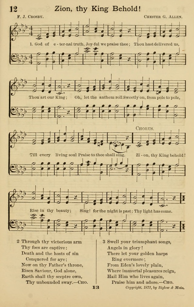 Westminster Sabbath School Hymnal, a collection of hymns and tunes for use in sabbath-schools and social meetings page 14