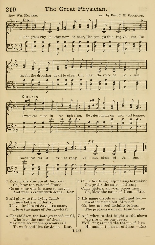Westminster Sabbath School Hymnal, a collection of hymns and tunes for use in sabbath-schools and social meetings page 150