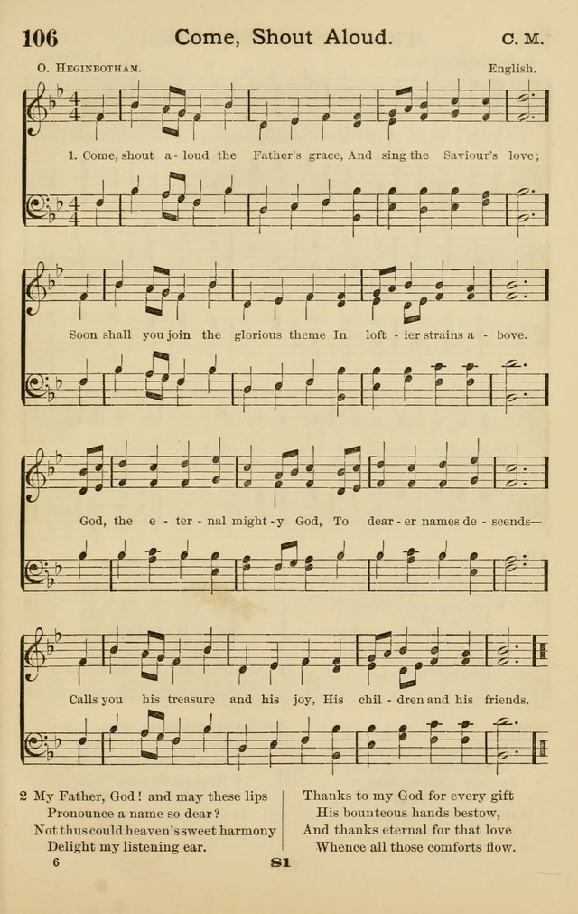 Westminster Sabbath School Hymnal, a collection of hymns and tunes for use in sabbath-schools and social meetings page 82