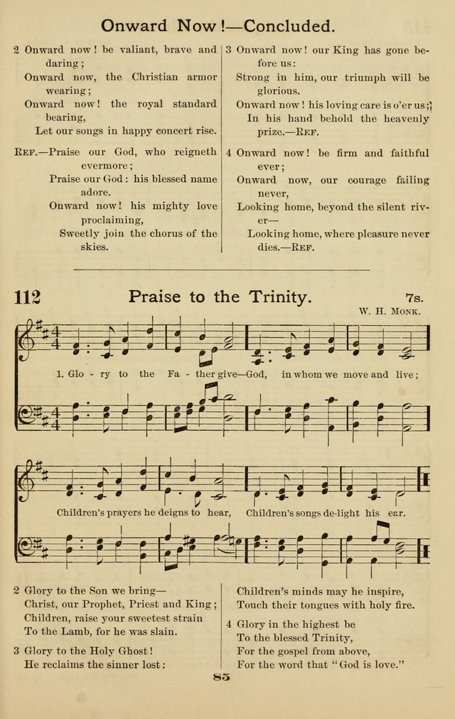 Westminster Sabbath School Hymnal, a collection of hymns and tunes for use in sabbath-schools and social meetings page 86