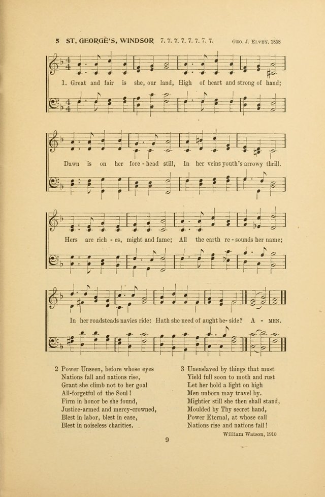 War-Time Hymns page 9