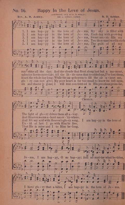 World Wide Revival Songs No. 2: for the Church, Sunday school and Evangelistic Campains page 16