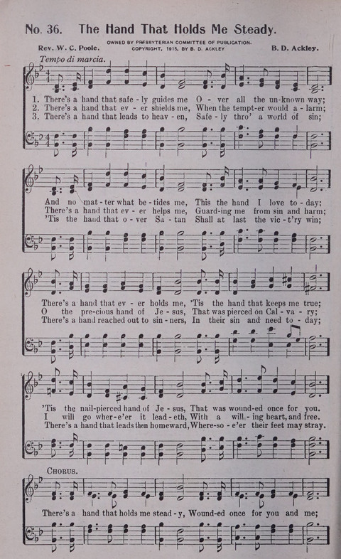 World Wide Revival Songs No. 2: for the Church, Sunday school and Evangelistic Campains page 36