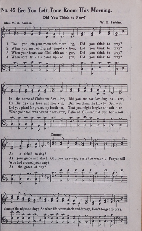 World Wide Revival Songs No. 2: for the Church, Sunday school and Evangelistic Campains page 45