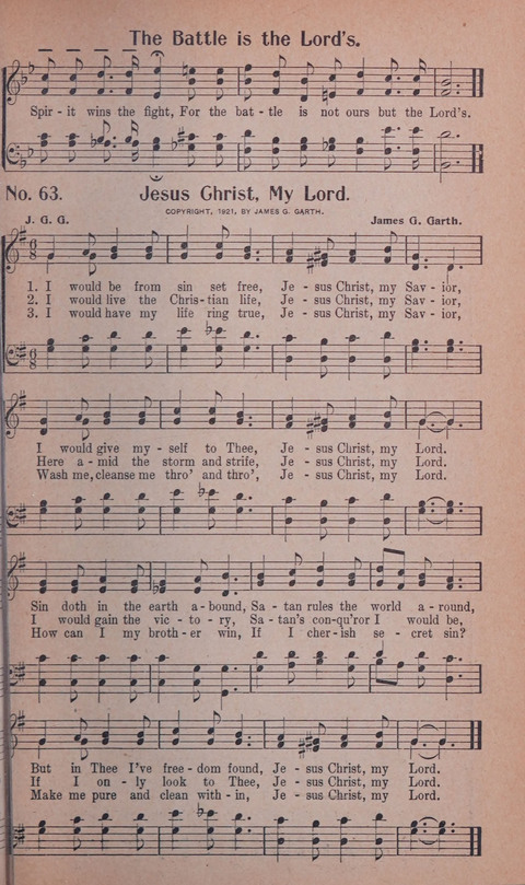 World Wide Revival Songs No. 2: for the Church, Sunday school and Evangelistic Campains page 63
