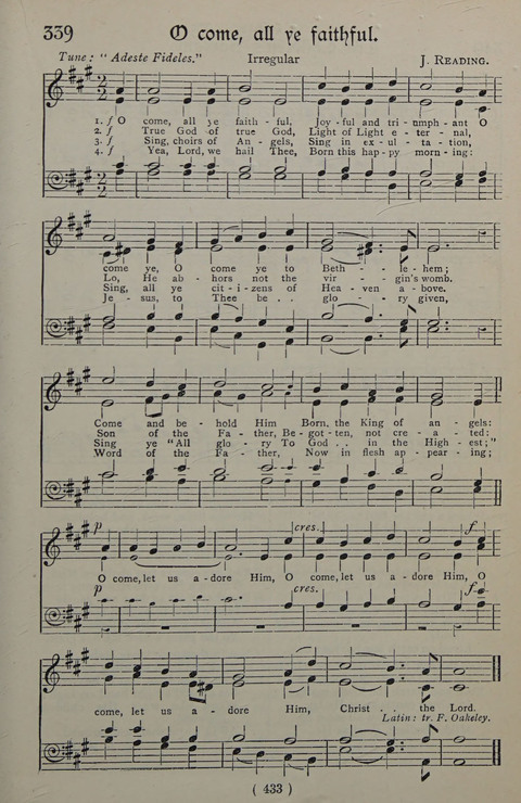 The Y.M.C.A. Hymnal: specially compiled for the use of men page 433