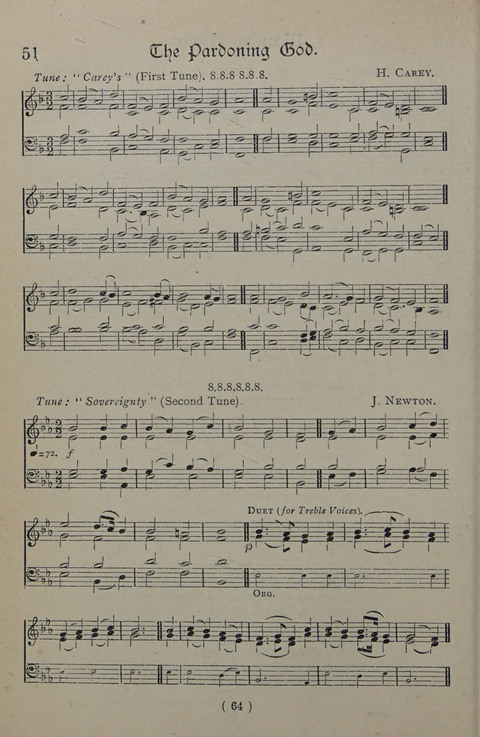 The Y.M.C.A. Hymnal: specially compiled for the use of men page 64