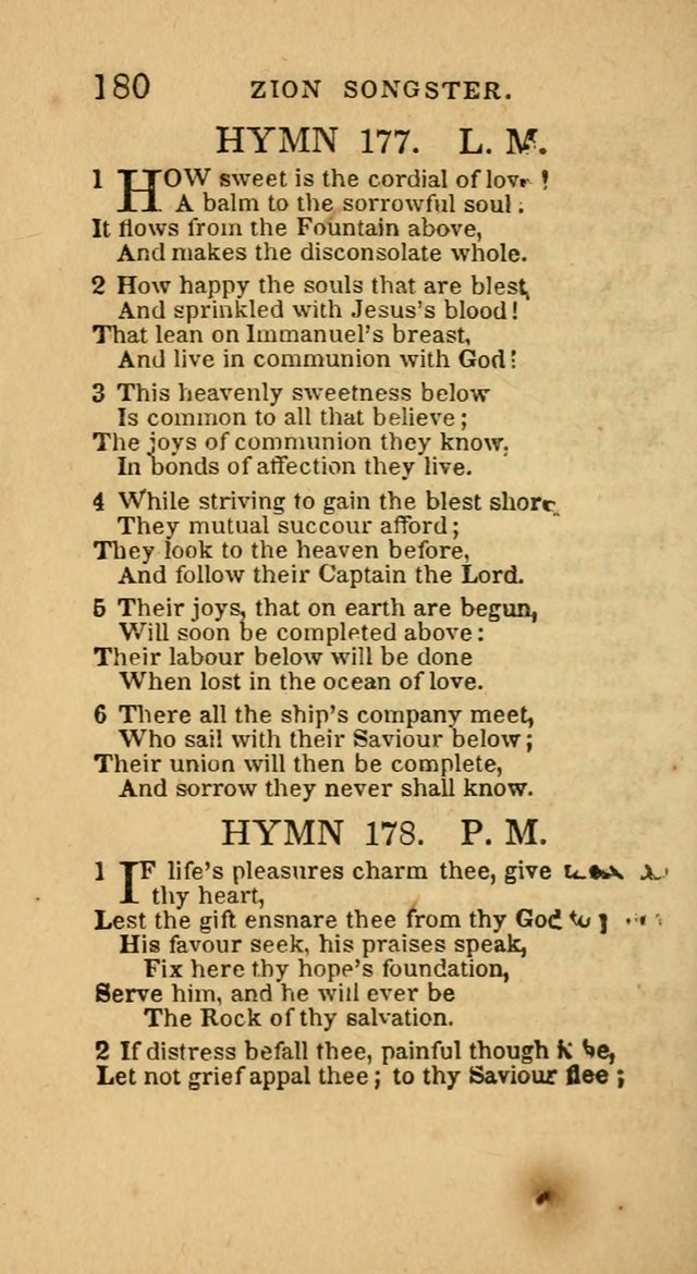The Zion Songster: a Collection of Hymns and Spiritual Songs, generally sung at camp and prayer meetings, and in revivals of religion  (Rev. & corr.) page 183