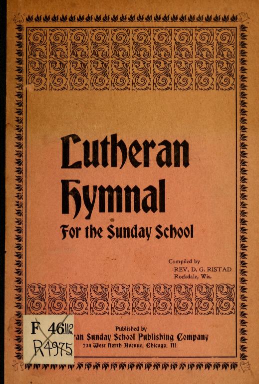 Lutheran Hymnal for the Sunday School | Hymnary.org