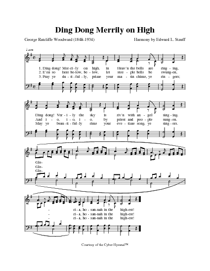 Ding Dong Merrily On High Hymnary Org