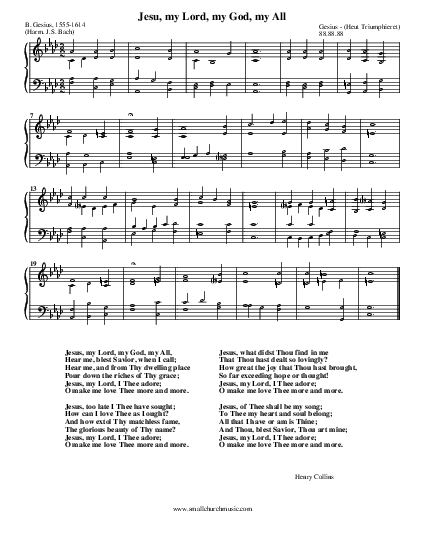 Jesus, my Lord, my God, my all - Hymnary.org