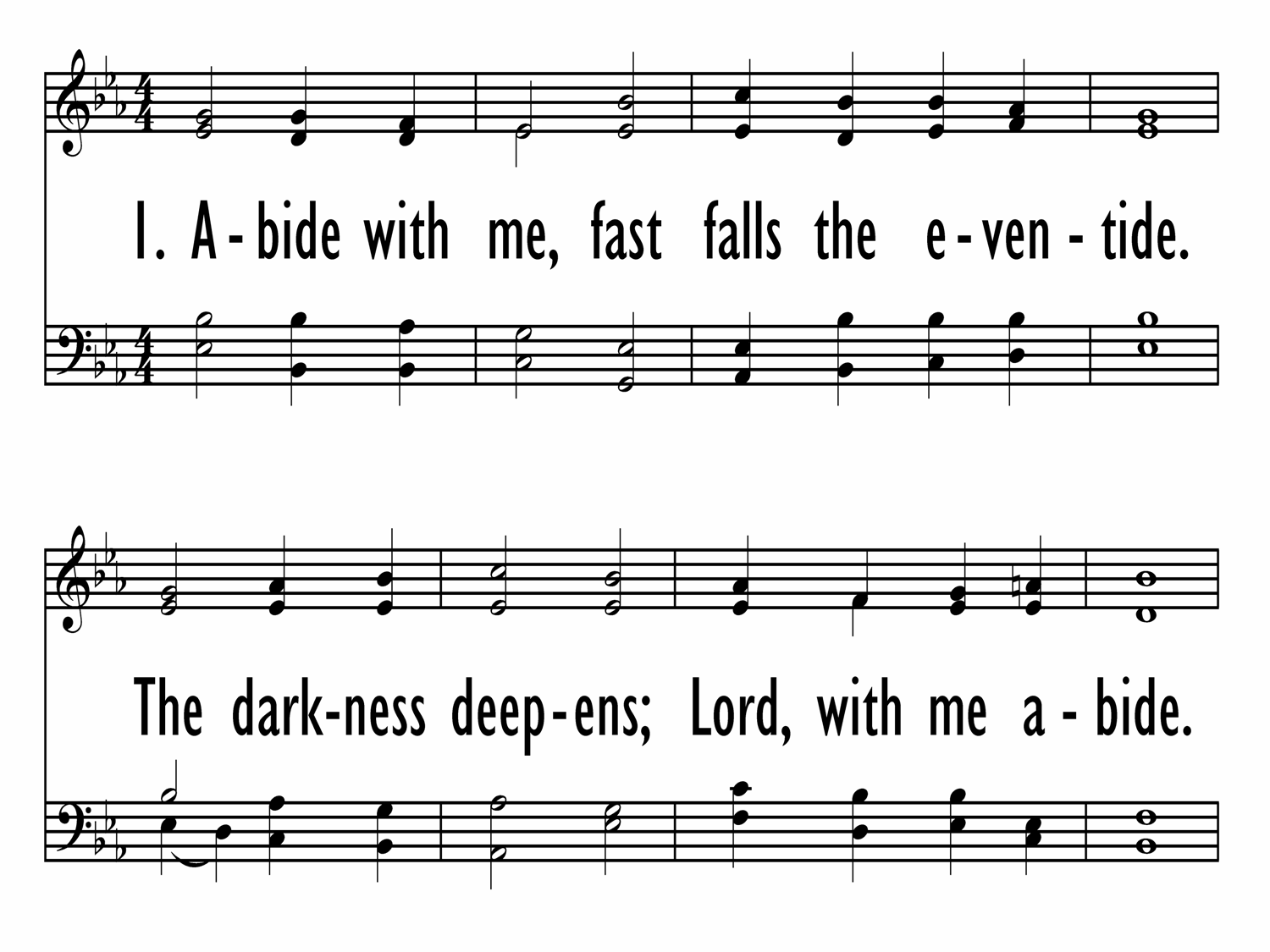 ABIDE WITH ME (Evangelical Lutheran Worship 629) - Hymnary.org