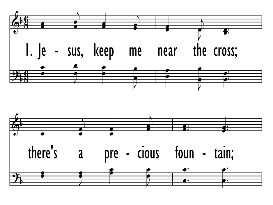 jesus keep me near the cross song lyrics
