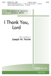 I THANK YOU, LORD