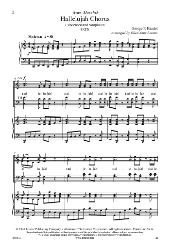 The Hallelujah Chorus, Condensed and Simplified | Hymnary.org