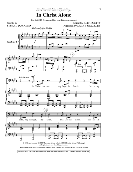 in christ alone piano sheet music free pdf