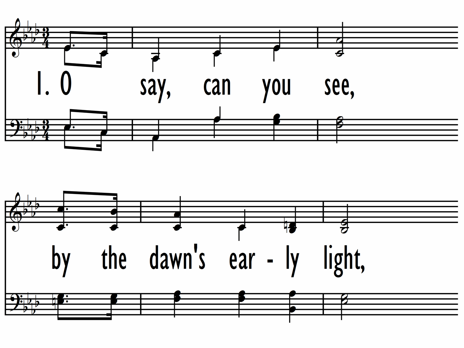 Shaded Udholde erindringsmønter O Say, Can You See (The Star-Spangled Banner) | Hymnary.org