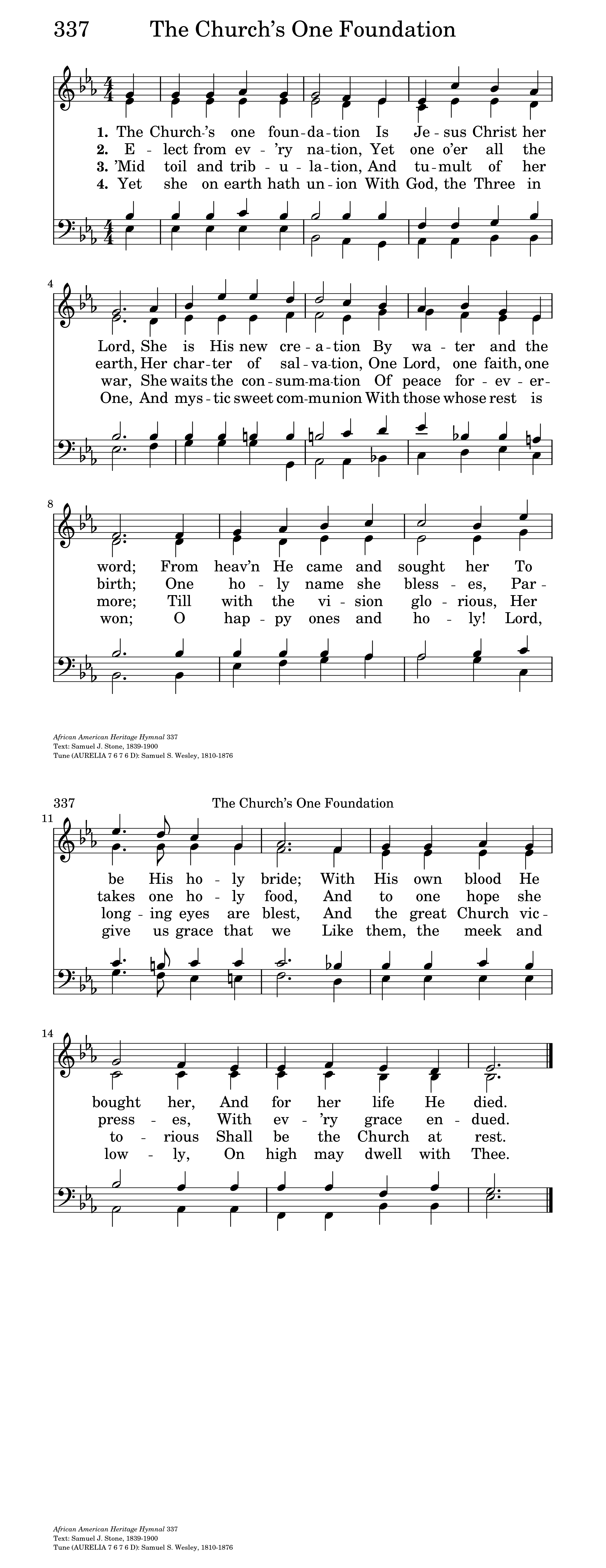 The Church S One Foundation Hymnary Org