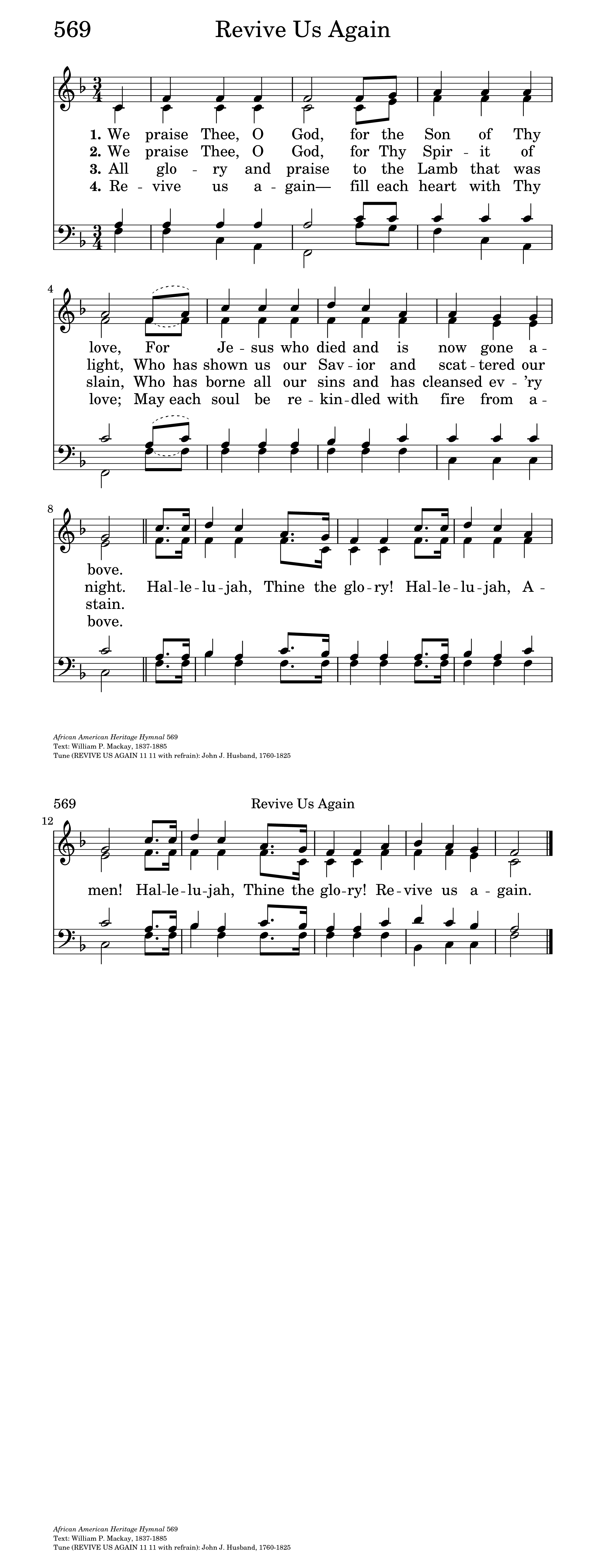 Revive Us Again - Lyrics, Hymn Meaning and Story