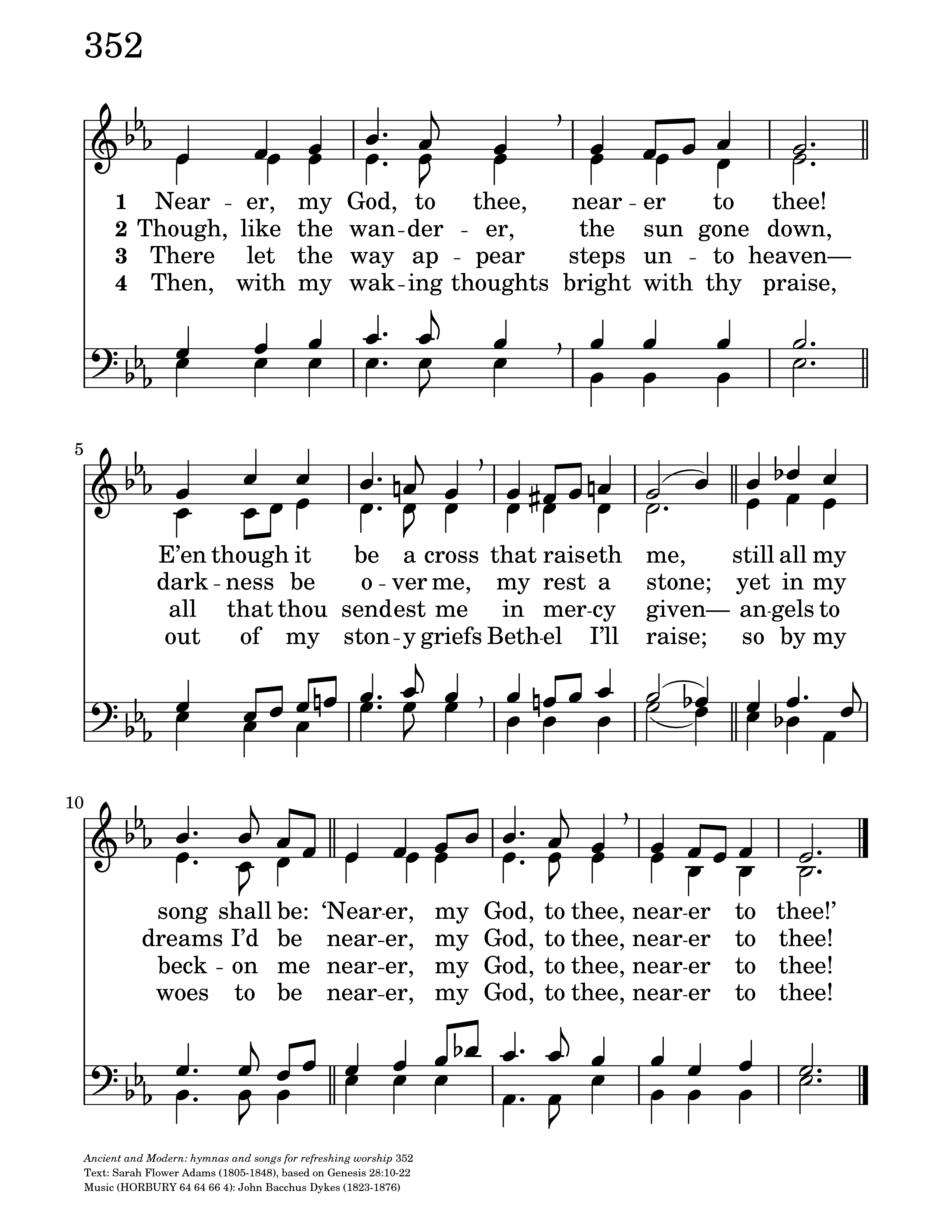 Ancient and Modern: hymns and songs for refreshing worship 352. Nearer, my  God, to thee | Hymnary.org